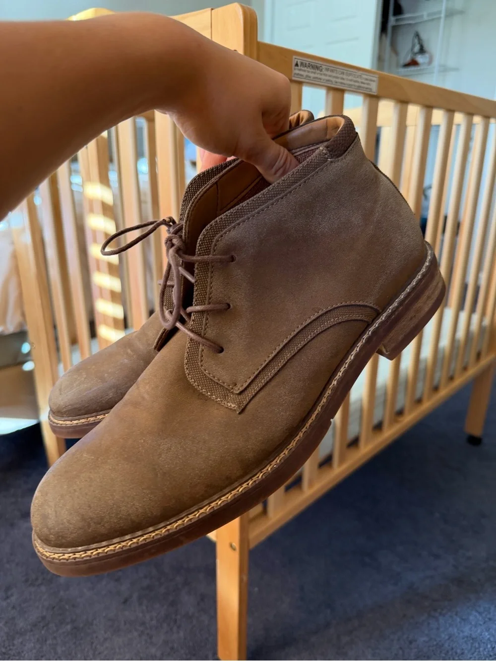 Seven7 Men's Brown Suede Chukka Boots